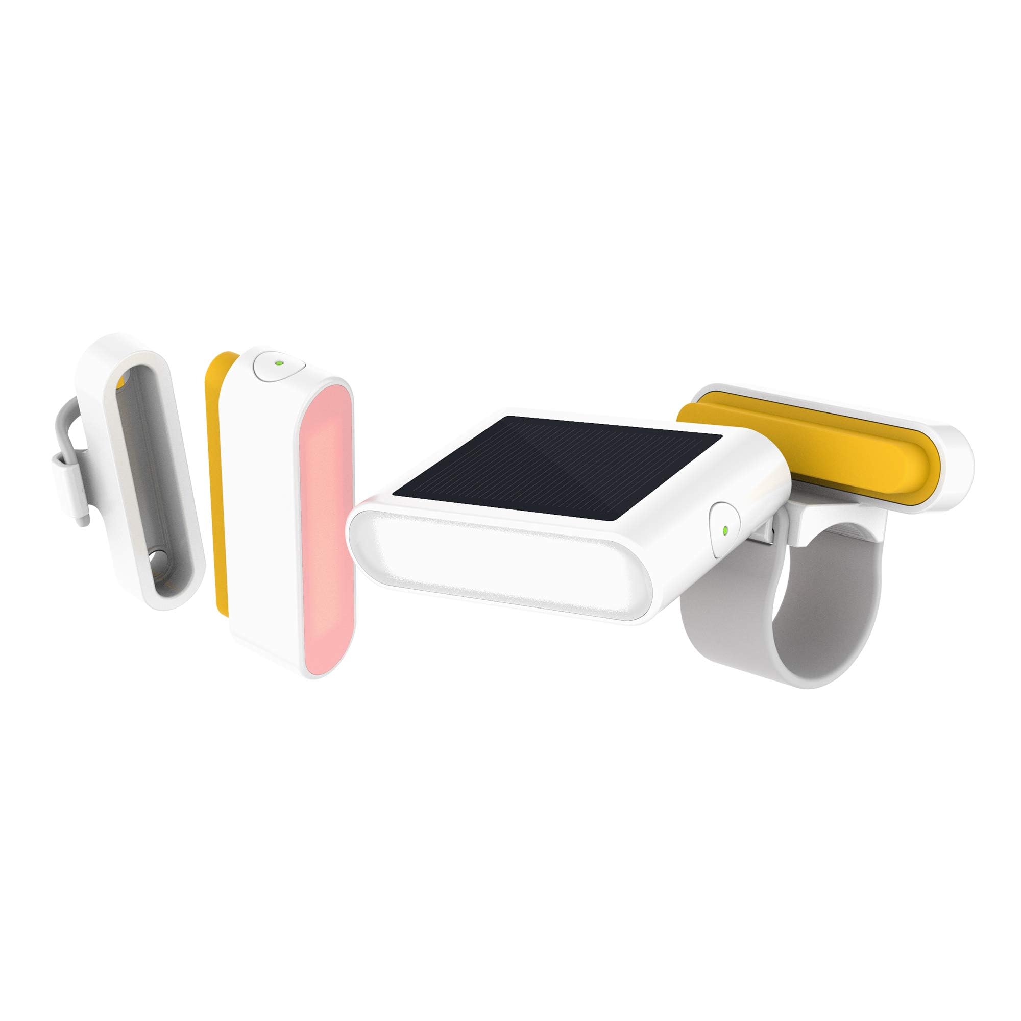 MPOWERD Luci Kit d'éclairage de vélo à énergie solaire et rechargeable 100 lumens, durée de vie jusqu'à 15 heures