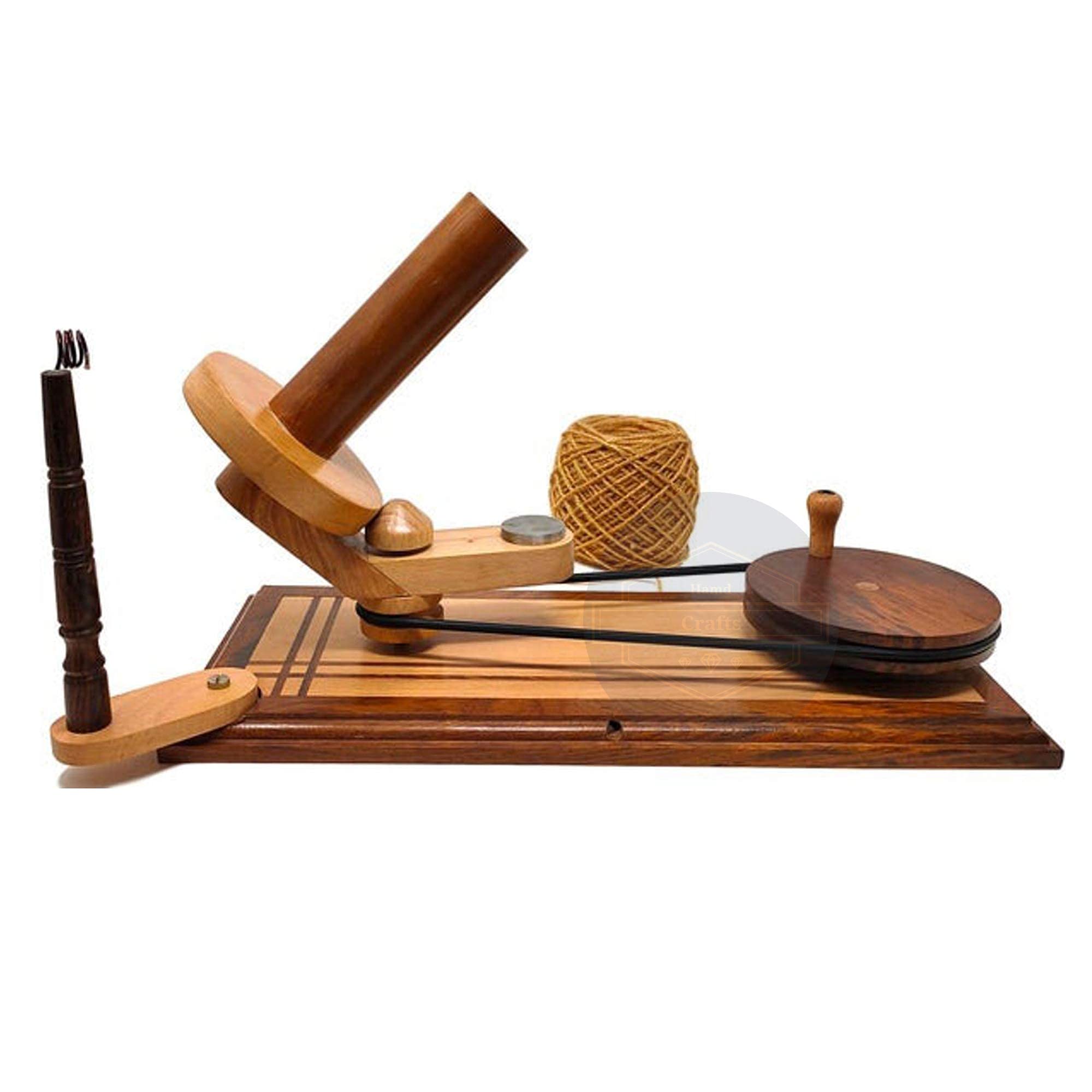 Devanadera de hilo de madera grande para tejer ganchillo, bobinadora de bolas de alta resistencia, devanadera de lana