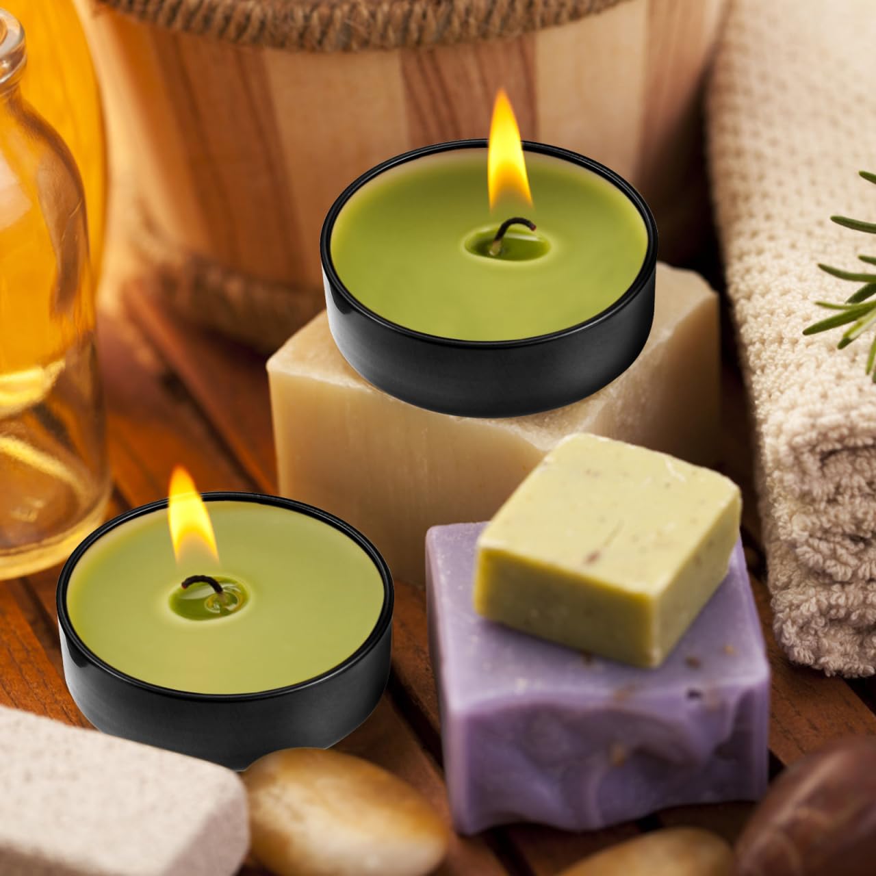 8oz Gold Deep Round Tin Can | Quantity: 24