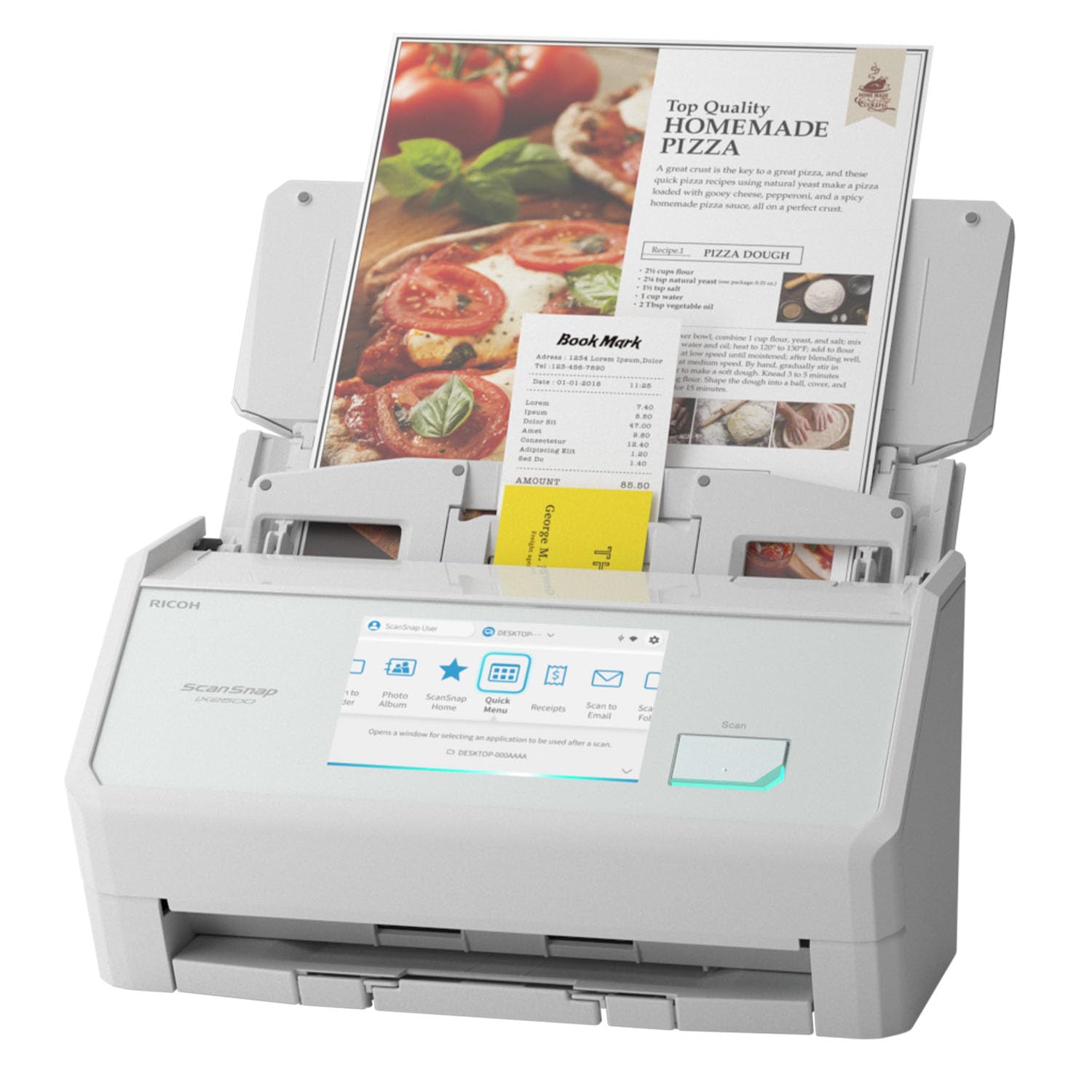新品未開封　PFU ScanSnap iX2500 ScanSnap iX2500, Black | WiFi Document Scanner with Cloud