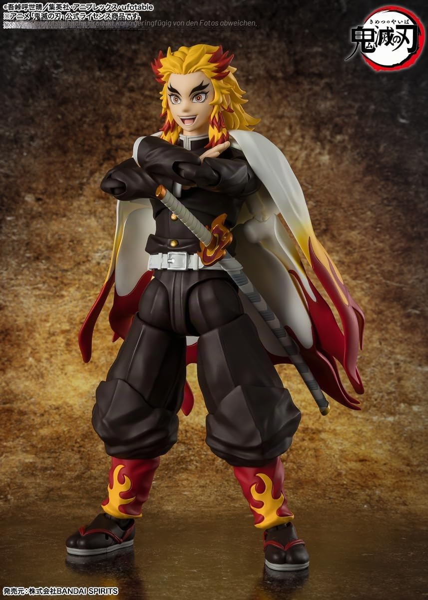 Demon Slayer: Kimetsu no Yaiba S.H.Figuarts Action Figure Kyojuro Rengoku 15 cm