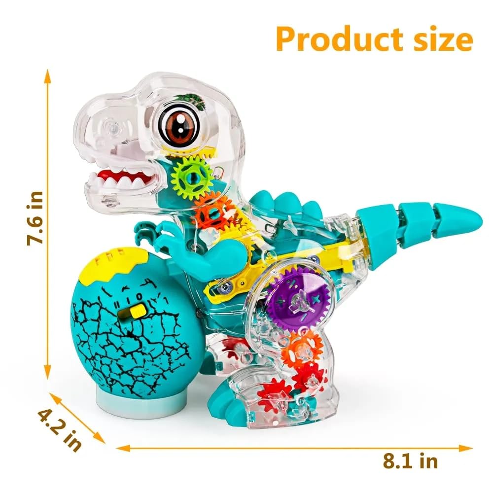 Electric T-Rex Dinosaur Toy - Lights & Music! -6