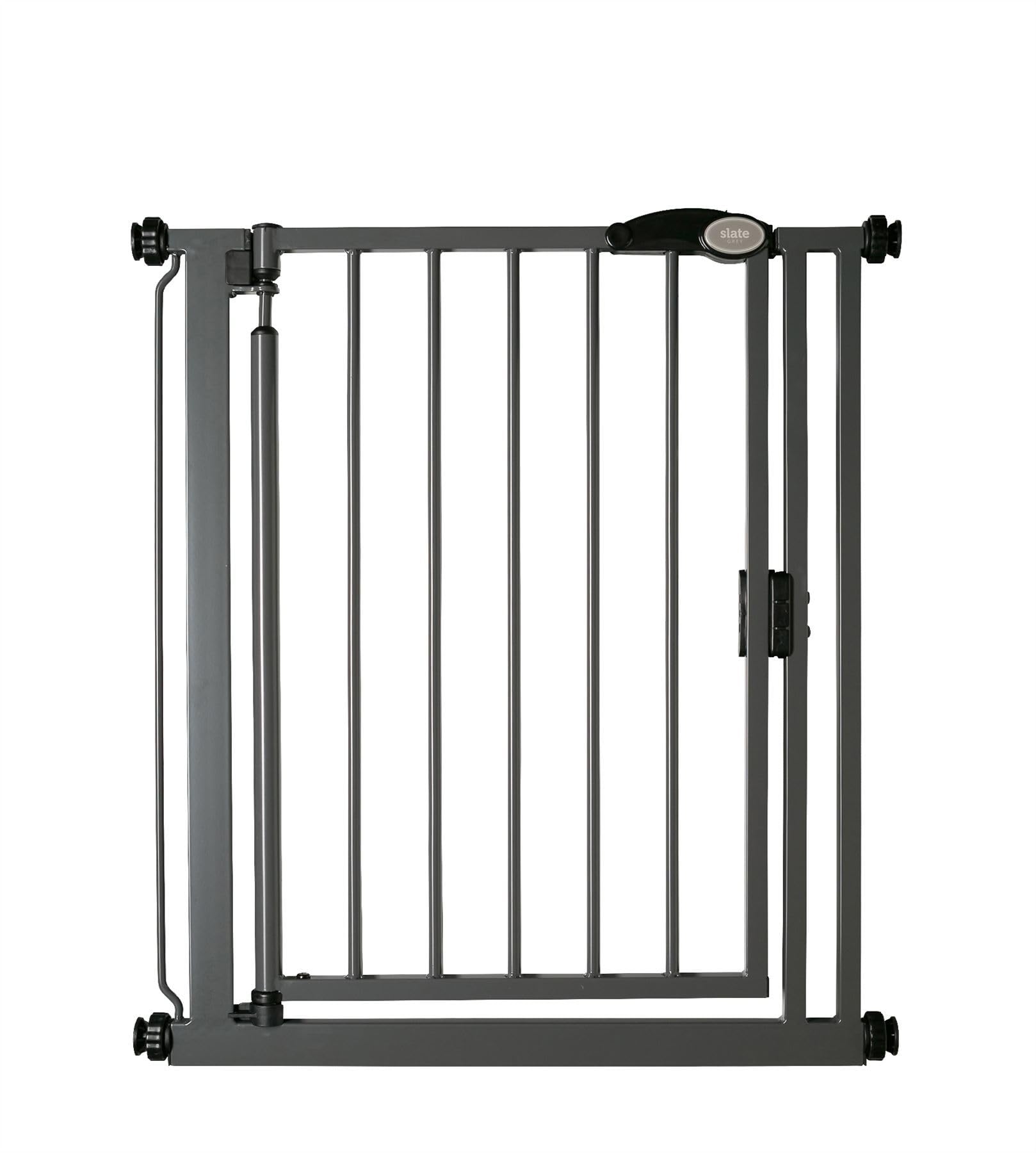 Safetots Pressure Fit Self Closing Stair Gate75Cm82CmSlate GreyAuto Closing Baby GateSafety Barrier from B&Q