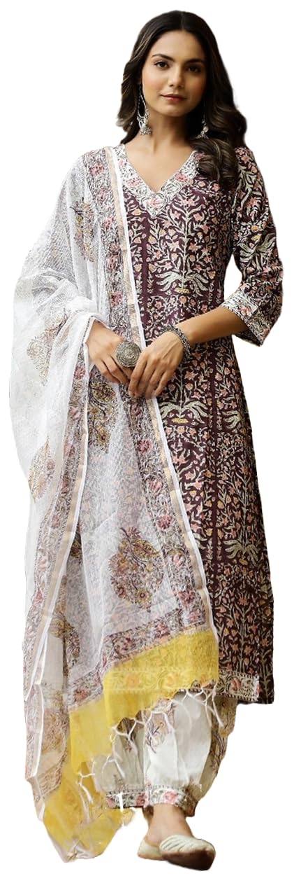 Lookmark Kurta Set Fashionably Traditional, Comfortably Chic Embrace Ethnic Fashion With Our Cotton Blend Ethnic Sets Wine