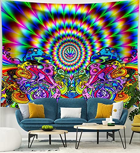 Wtisan Psychedelic Tapestry,Tapestry Wall Hanging,Trippy Tapestry For Bedroom,Living Room,Dorm,Home Decoration #TOP1