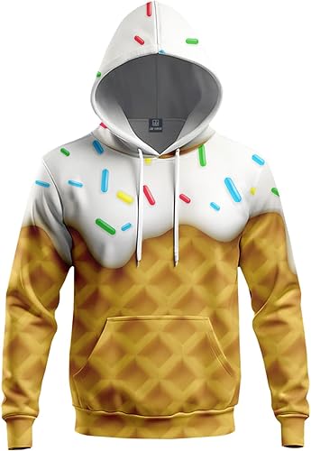Sweets Graphic - Sudadera unisex con capucha y bolsillos grandes