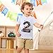 grehava 2nd Birthday Tshirt for Boys Toddler Racing Car T Shirt 2T Boy Birthday Shirts Summer Short Sleeve Tee White 2Y