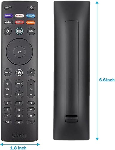 Miniatura 7 de Mando a distancia de repuesto OEM XRT140 para todos los televisores inteligentes VIZIO Smartcast DEMPVPX (HBONetflixPrimeVideoPlutoiHeartCrackle)
