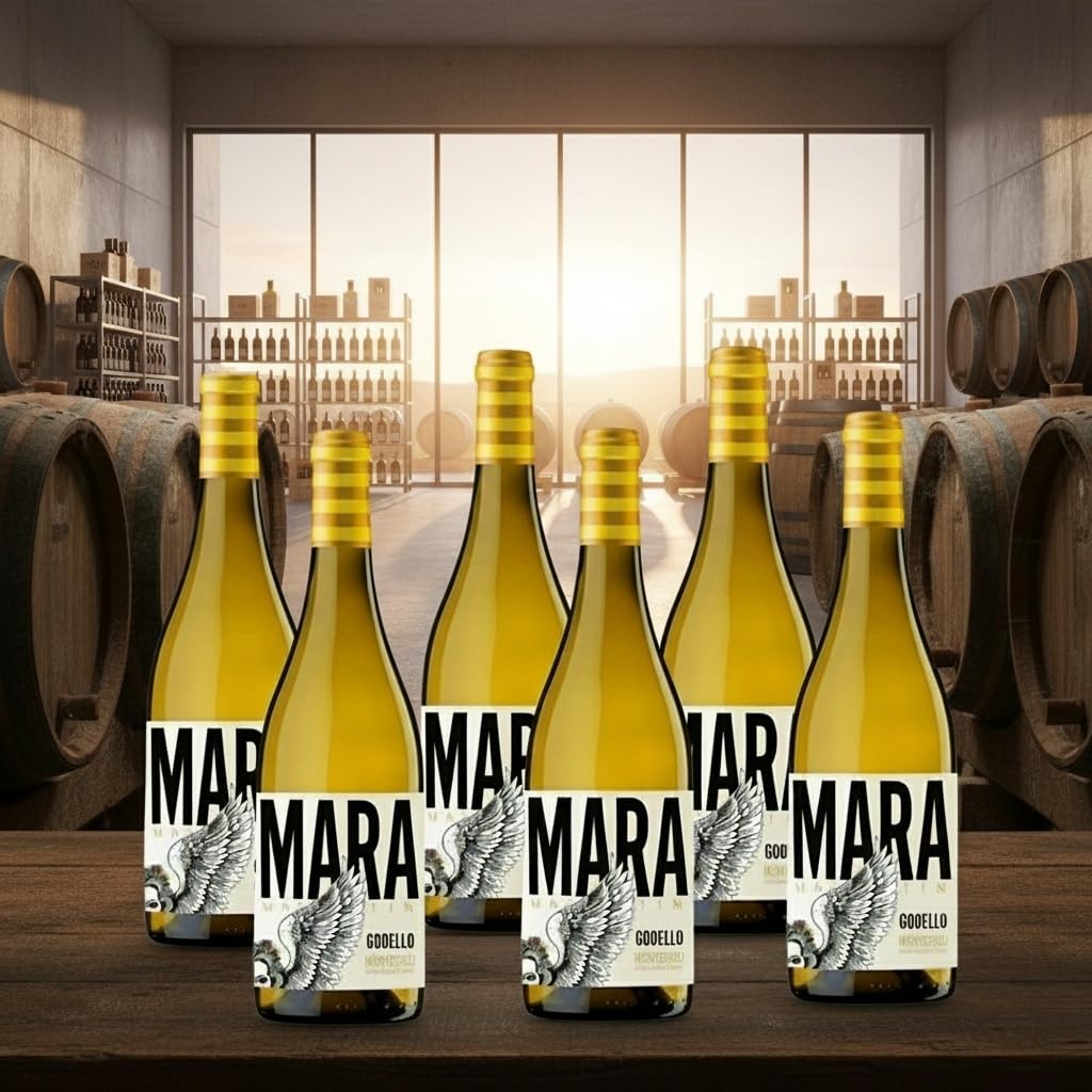 Mara Martin Vino Blanco Godello - DO Monterrei - Martin Codax - Caja de Carton Reforzada - (6 x Botellas 75 cl, Mara Martin Godello) - Envio 24 h - Mejor Seleccion ENOVINOS THE WINE BRAND