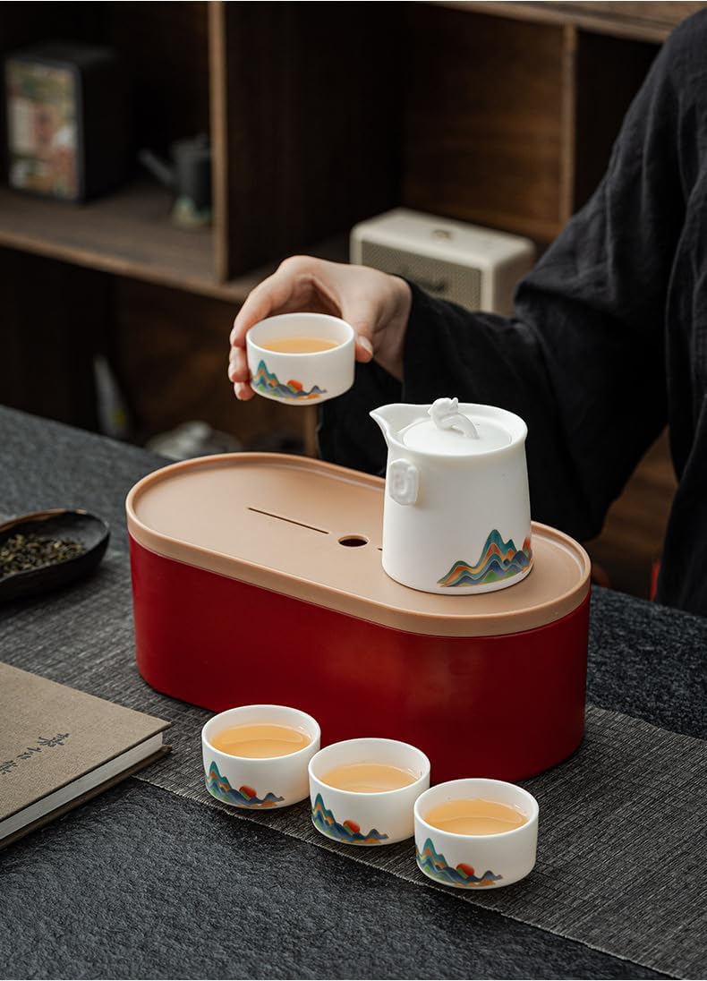 Chinese Style Ceramic Tea Set - Complete Set for Tea Lovers and Tea Ceremonies-set1