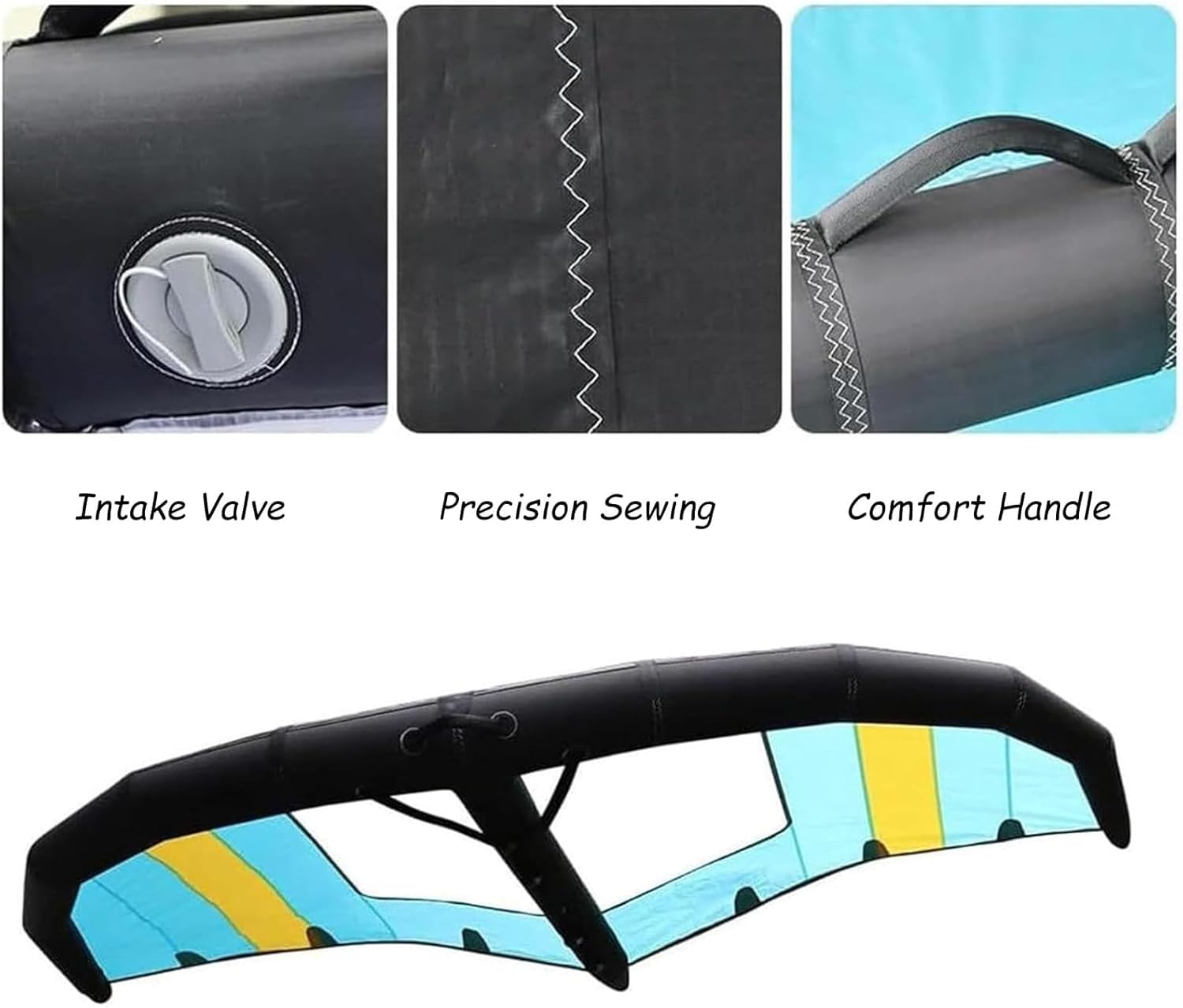 Aufblasbares Hydrofoil-Board & Wind Wingfoil – Premium-hydrofoil Für Outdoor-Wassersport, Ideal Für Kitesurfen, Surfen Und Foiling-Abenteuer A 5m²