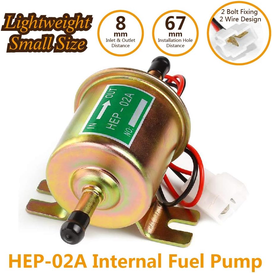 Universal Electric Fuel Pump 12V 1.2A 
