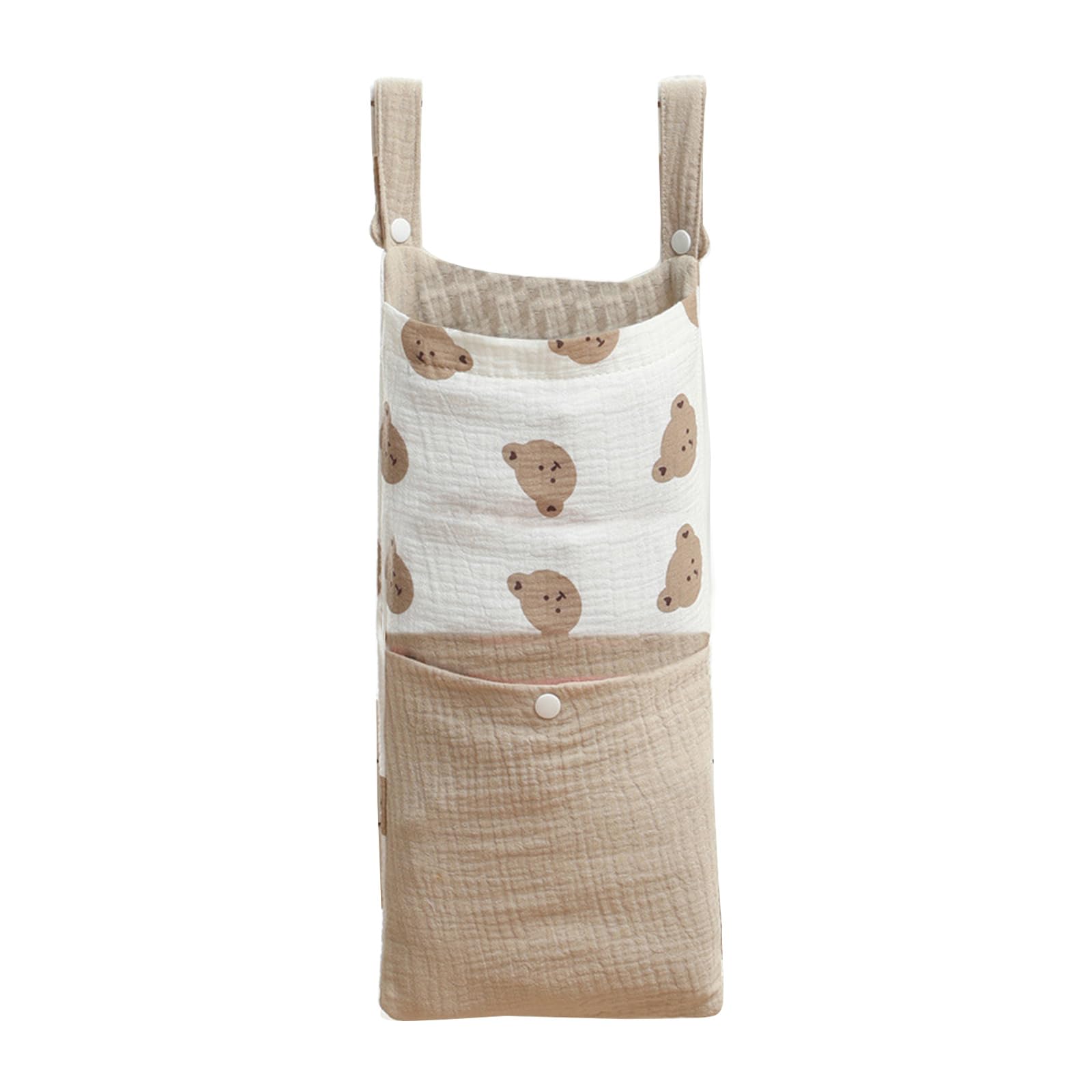 Asukohu Crib Hanging Changing Bag for Baby Bed Toy Storage Newborn Pram Organisers Large Capacity Nappy Case