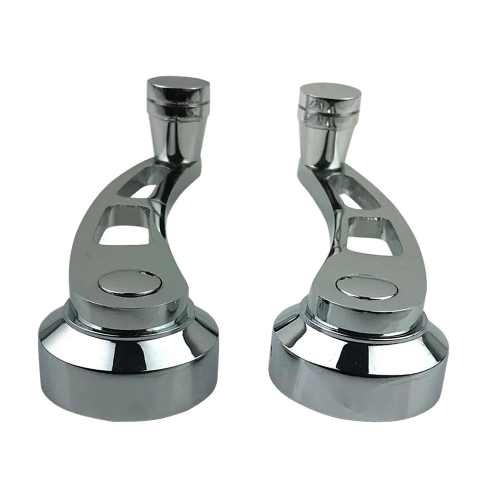 KIRYU Regulator for Universal Manual Door Window Crank Handle Set Easy Installation 1 Pair Chrome Billet Aluminum Window Crank Handle 4-1/4