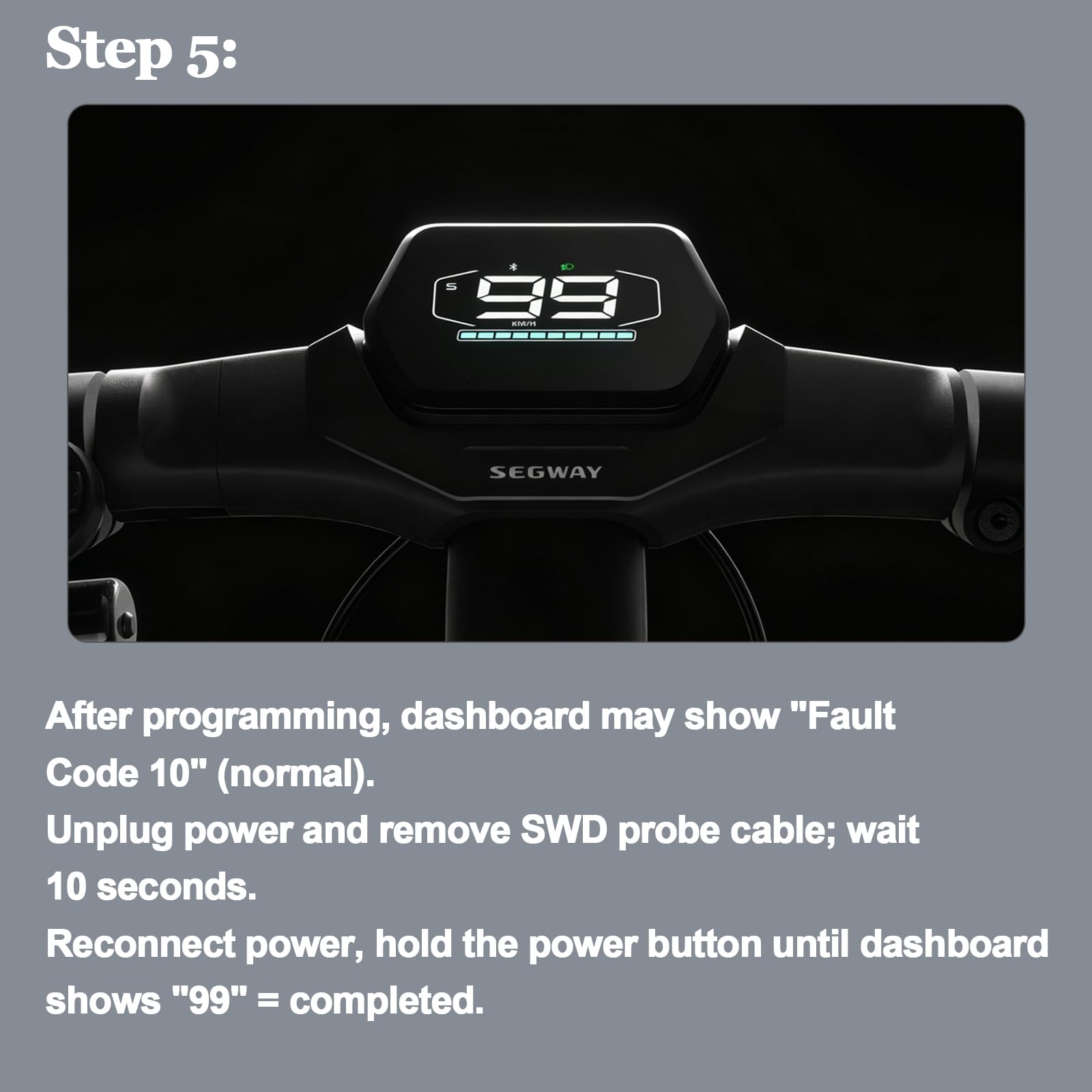 Zephon Electric Scooter Speed Unlock Flash Module, Full Speed Unlock Kit for Ninebot Segway ZT3 Pro ZT3 ProE ZT3 ProD, Supports 45km/h Practical Speed & 55km/h No-Load Top Speed
