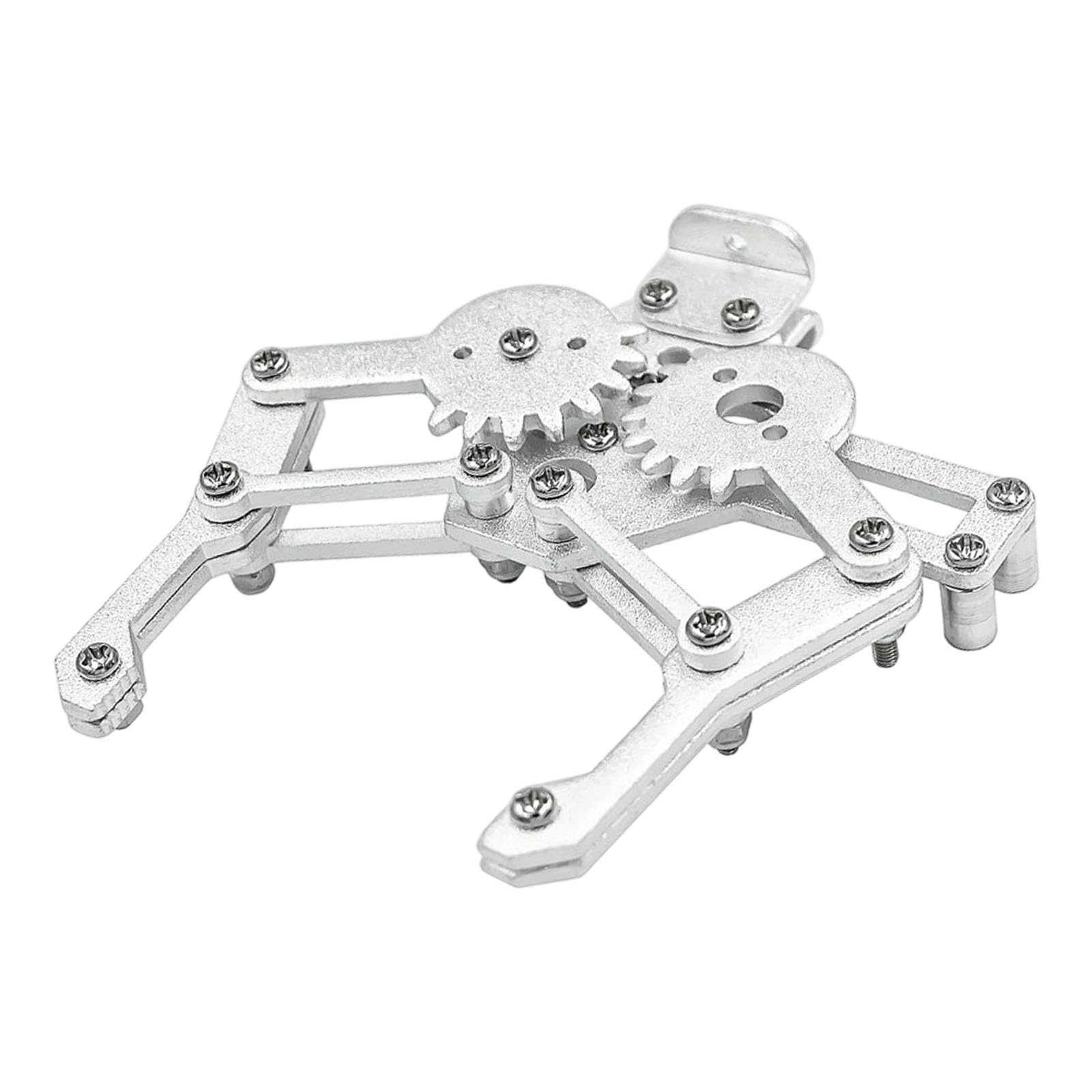 Fromceo Silver Robotic Arm Gripper Metal Construction Mechanical Gripper For 995 Mg996 Sg5010 Clamping Mgs Claws
