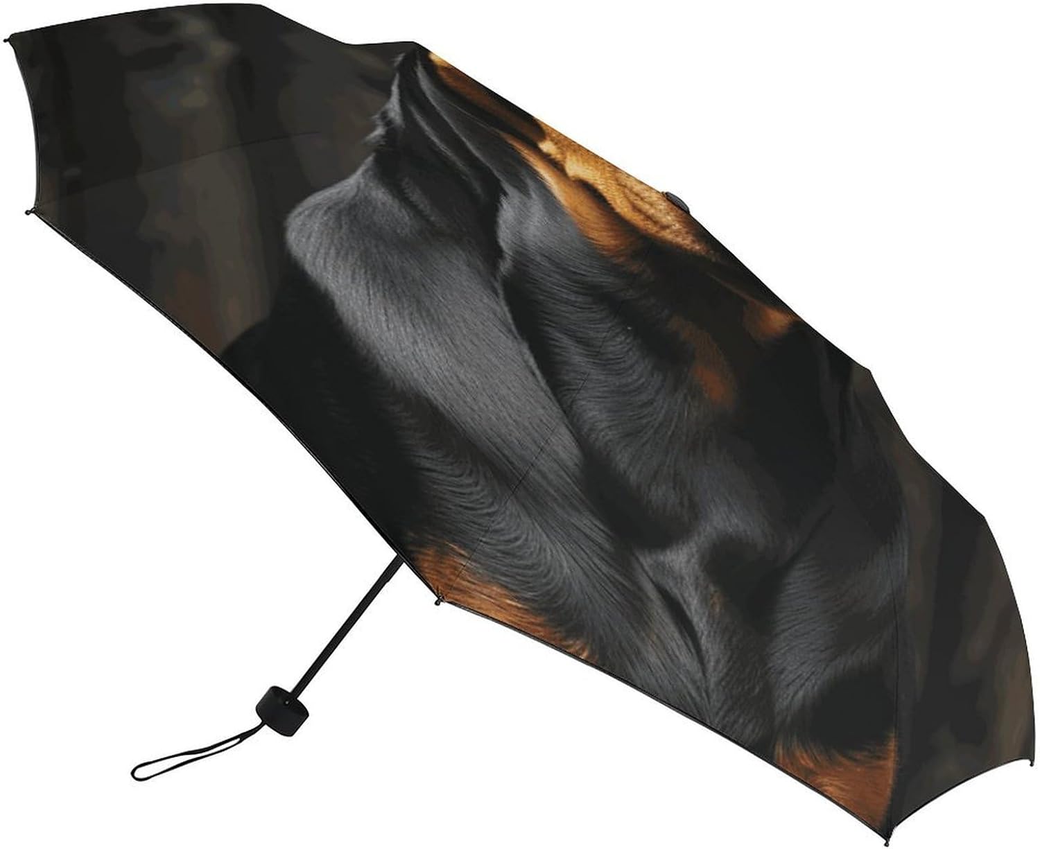 Windproof Travel Umbrella Doberman Folding Small Sun Umbrella Lightweight Small And Compact Suit for Pocket