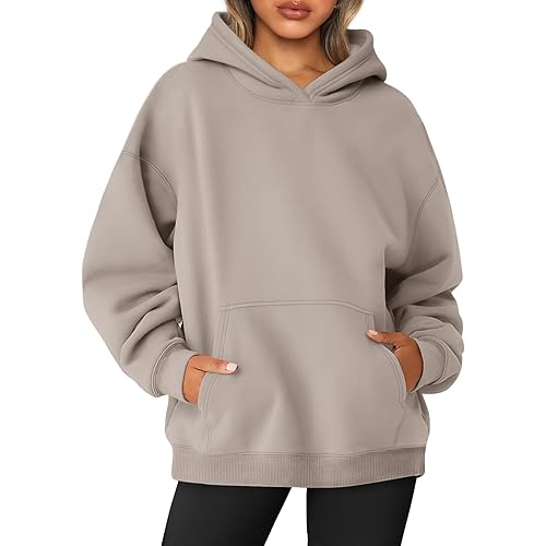AUTOMET Womens Oversized Sweatshirts Fleece Hoodies Long Sleeve Shirts Pullover Fall Outfits 2025 with Pocket