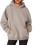 Womens Oversized Sweatshirts Fleece Hoodies Long Sleeve Shirts Pullover Fall Outfits 2025 with Pocket