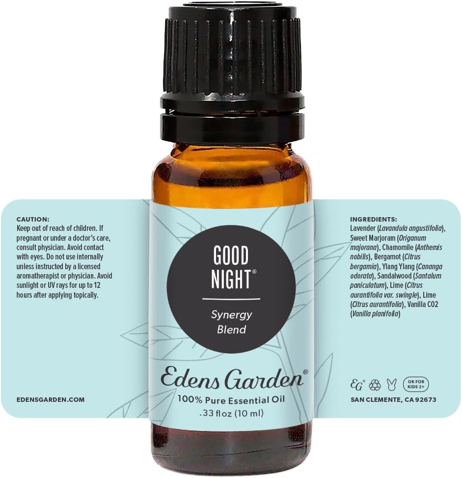 Edens Garden Good Night Essential Oil Blend- 100% Pure Premium Grade, Undiluted, Natural, Therapeutic, Aromatherapy, The Best for Diffusing, Candle, Humidifiers, Kid Safe 10 ml (.33 fl oz) - Image 9