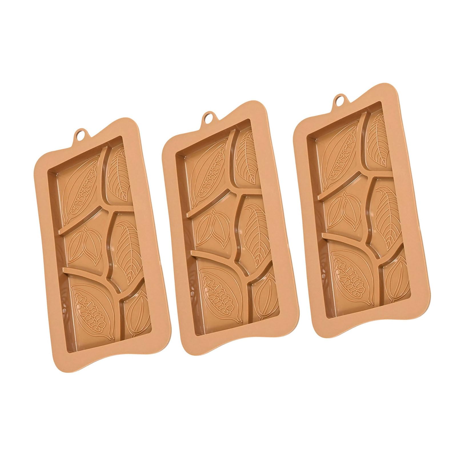Kalttoy Creative Heart Cocoa Pods Puzzle Silicone Molds for Chocolate Fondant Baking Decorations Easy Releases Bakeware Silicone Chocolate Molds