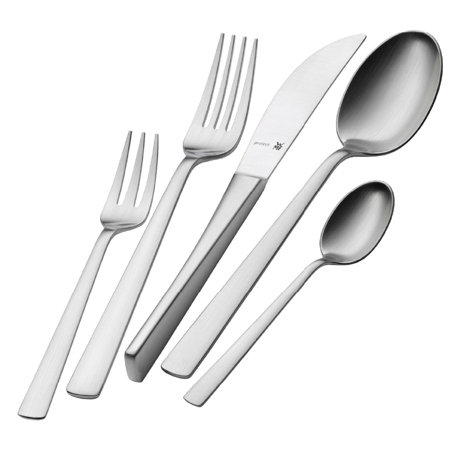WMF Corvo Cromargan Protect łyżeczka 13,5 cm, 1 sztuka, nadaje się do mycia w zmywarce, stal nierdzewna, srebrna, nowoczesny styl