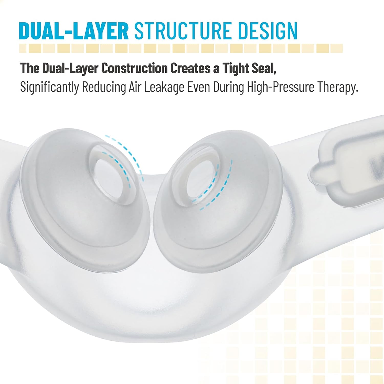 PalpitateC Medium Swift FX Nasal Pillow Cushion Replacement for ResMed Swift FX Nasal Pillow Mask, Replacement CPAP Silicone Dual-Wall Pillows Cushion - 1 Pack - Image 4