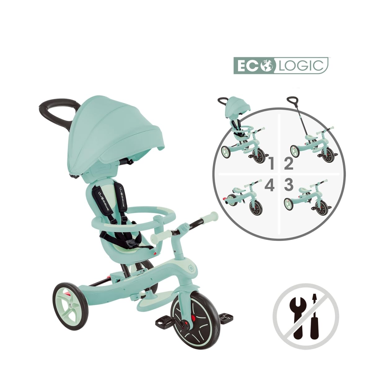 Trike Explorer V2 4 in 1 eco-Logic Pistacchio