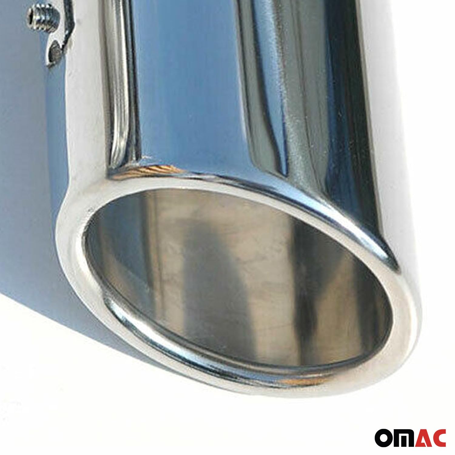 OMAC Auspuffblende Endrohr kompatibel mit Mercedes C Klasse W204 2007-2014 Edelstahl Chrom 2tlg