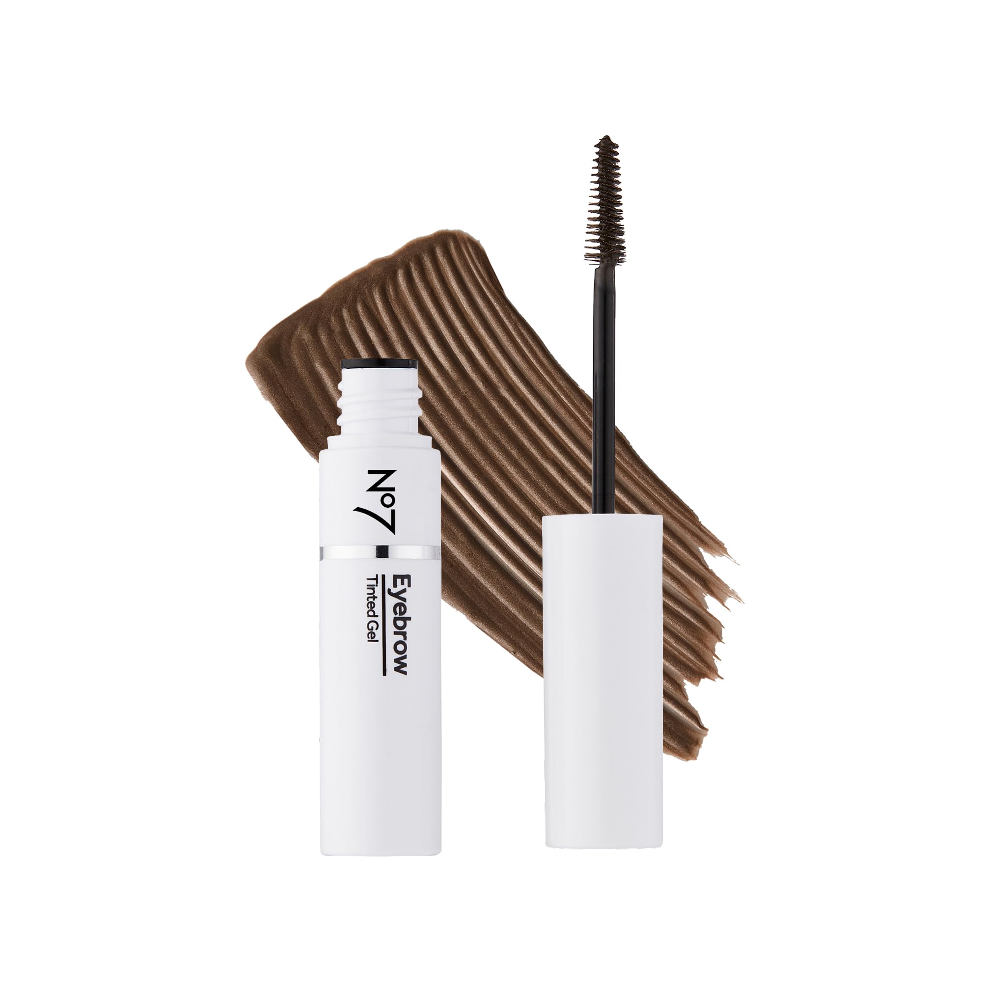 No7 Beautiful Eyebrows Brow Gel, Brown, 3.7ml