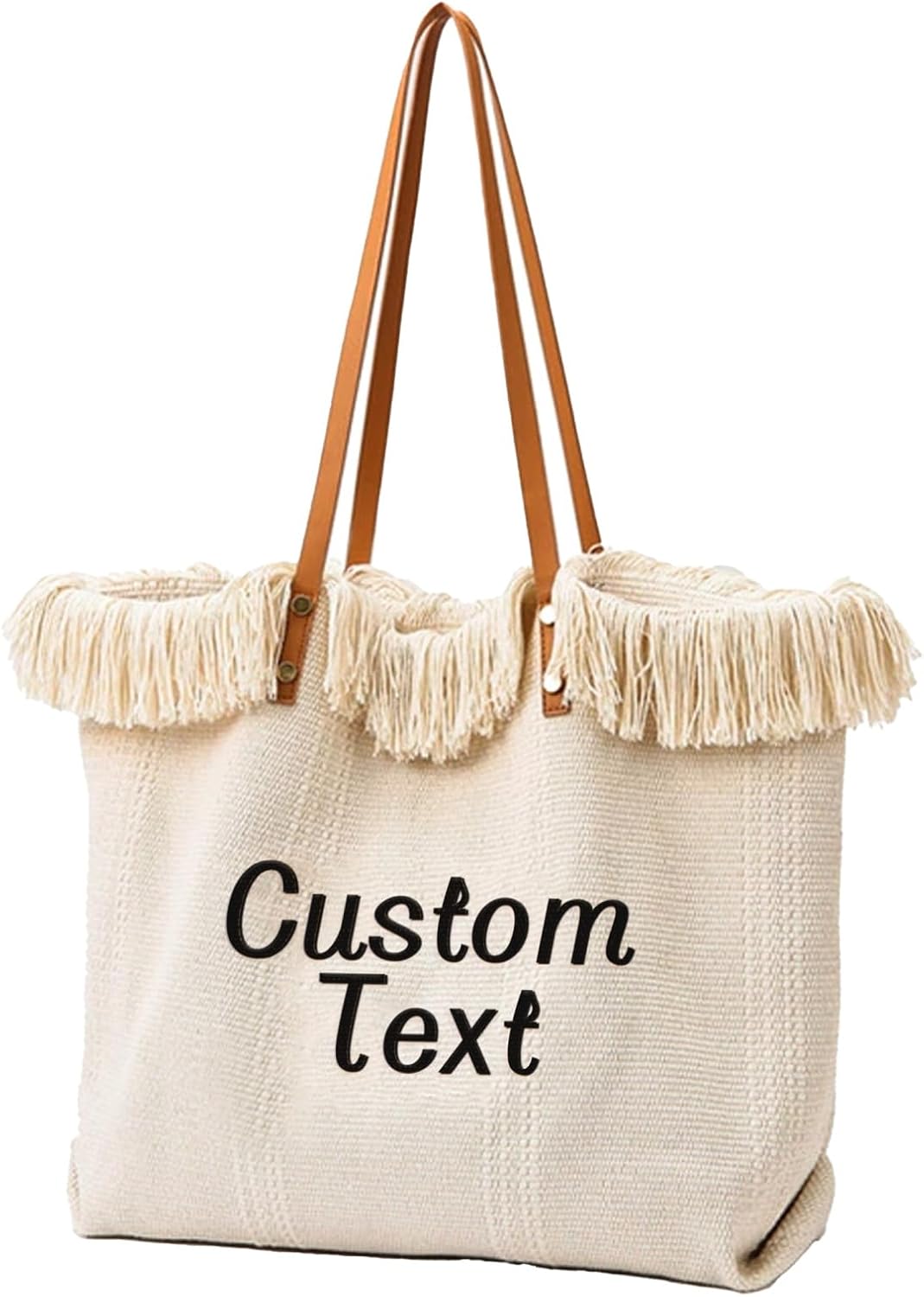Personalized tote bags for women with embroidered name customization