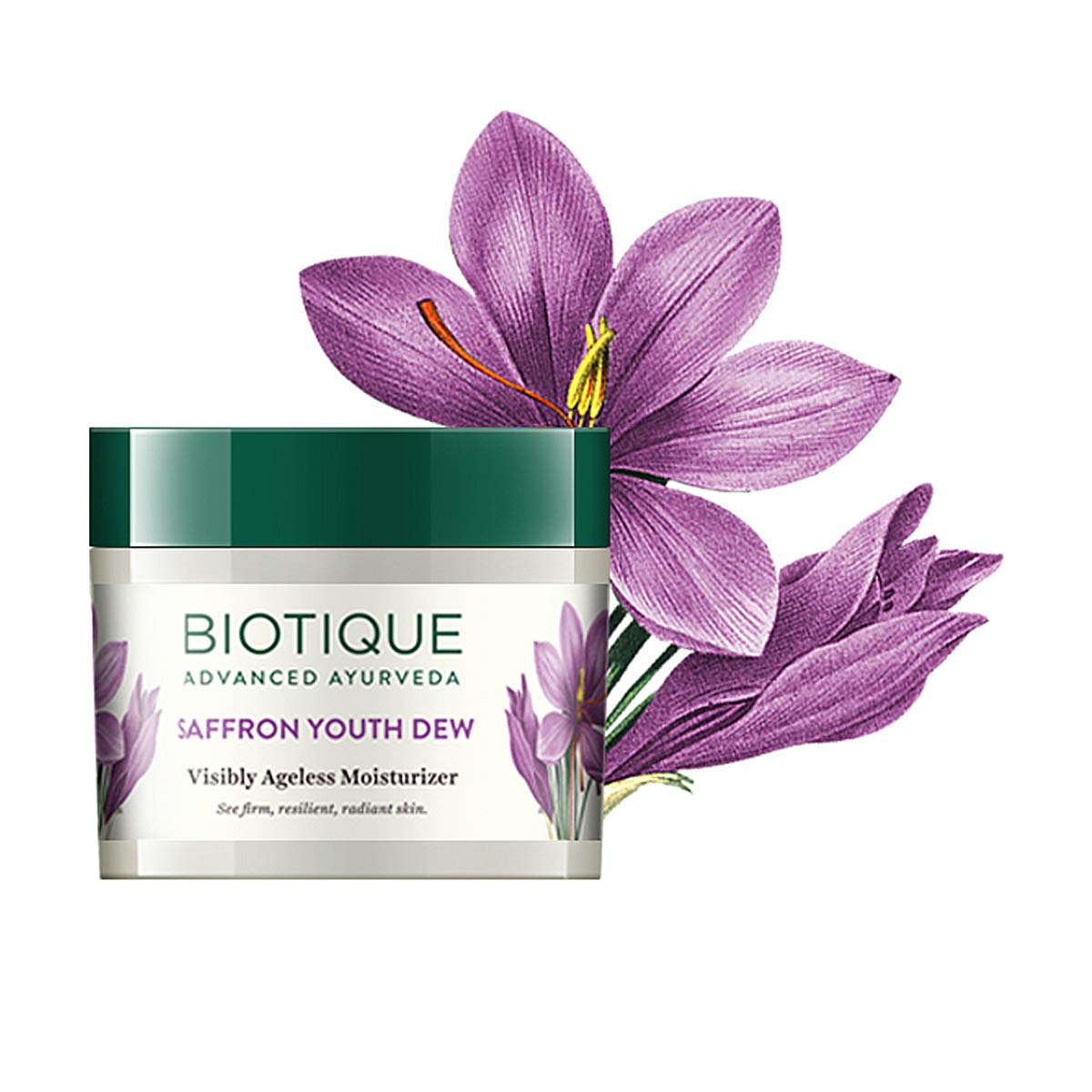 Biotique Bio Seaweed Revitalizing Anti Fatigue Eye Gel, 15g And Biotique Bio Saffron Dew Youthful Nourishing Day Cream For All Skin Types, 50G — Amazon image 6