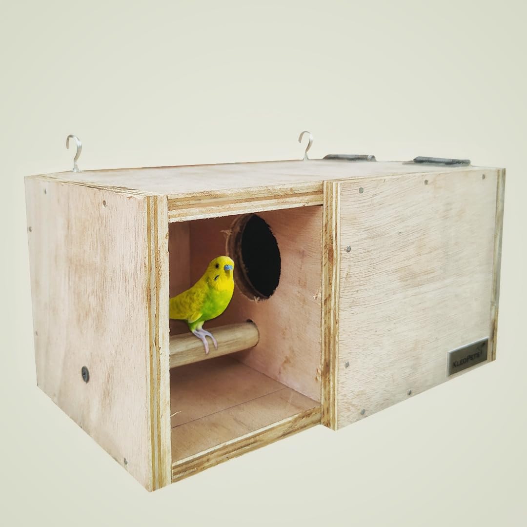 Kleopets Ultimate Bird Breeding Box (10 inch) with Premium Design for Finches, Gouldian Finches and Small Birds Spacious, Ventilated, and Easy-to-Clean Nesting Cage (B0DGF88V7C) Amazon Price History, Amazon Price Tracker