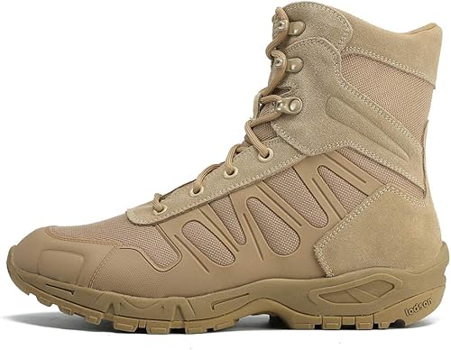 Miniatura 7 de Botas tácticas militares para hombre, ligeras y duraderas, botas de trabajo antideslizantes para la selva, botas de senderismo, botas de mochilero