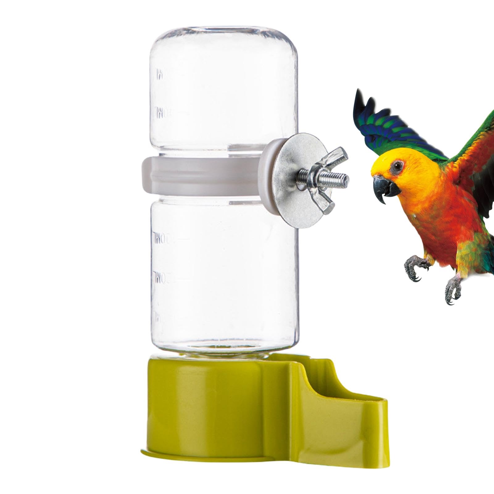 Distributore di acqua per uccelli, alimentatore automatico per uccelli, distributore d'acqua per pappagalli, alimentatore automatico per acqua, comodo dispenser automatico di acqua per uccelli