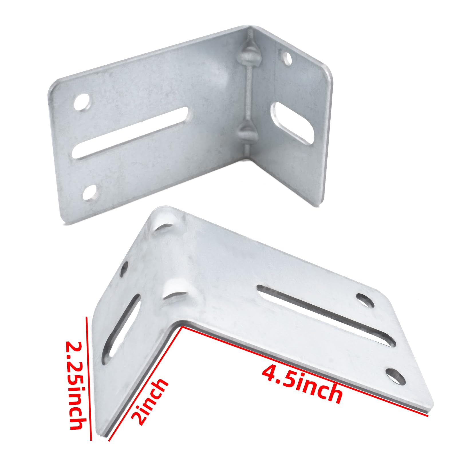 EWONICE 4 Pack Garage Door Track Jamb Bracket, Heavy Duty 12 Gauge Steel Garage