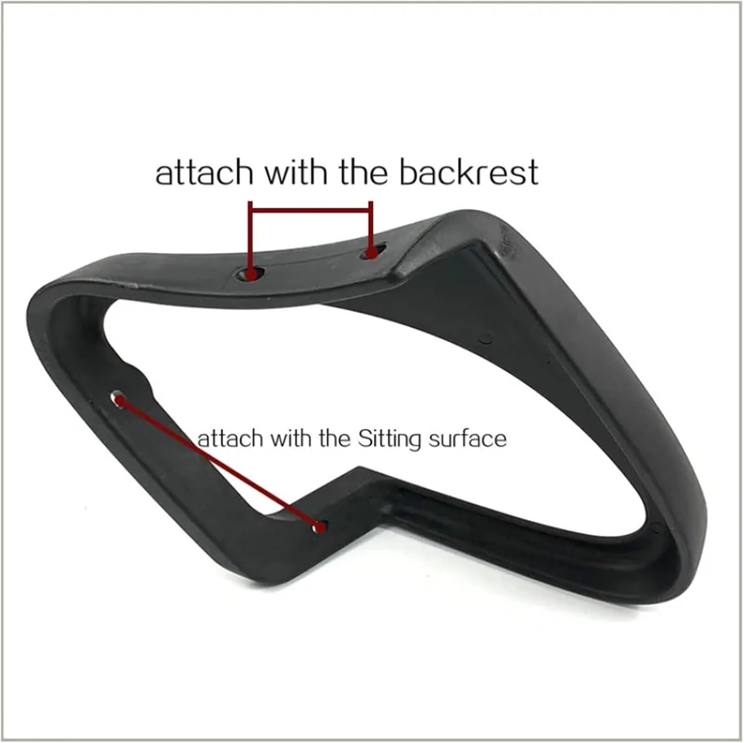 Plastic Chair Armrest for Swivel Lifting Computer Office Chairs Handle Bracket Repair Furniture Accessories(A2)