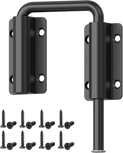 Miniatura 8 de Cerradura de bucle de puerta corredera mejorada, cierre de puerta de aleación de aluminio multiángulo de 90180 grados para puerta de granero,