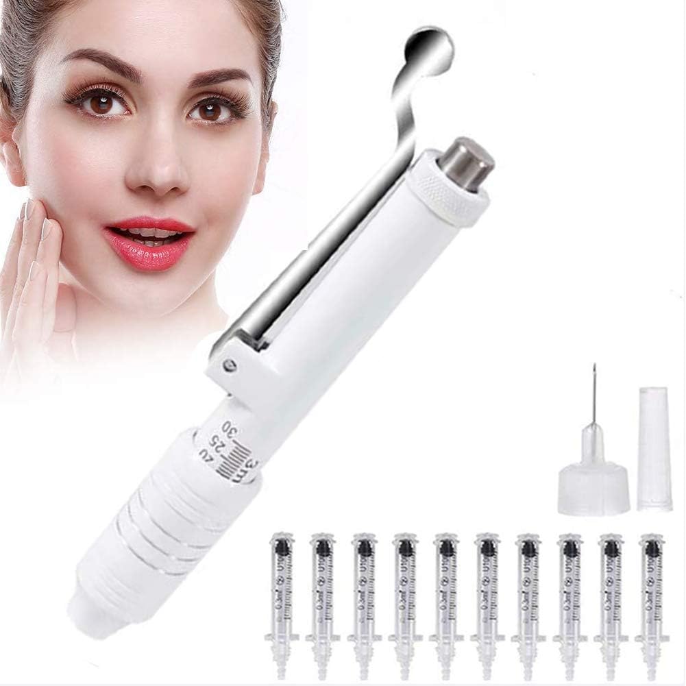 Hyaluron Injectie Massage Pen 0.3ML Atomizer Pen Kit Hoge Zure Drukpistolen Met 10 Ampule Head Beauty Machine Atomizer Voor Rimpel Anti Aging Skin Tighting Face Lifting