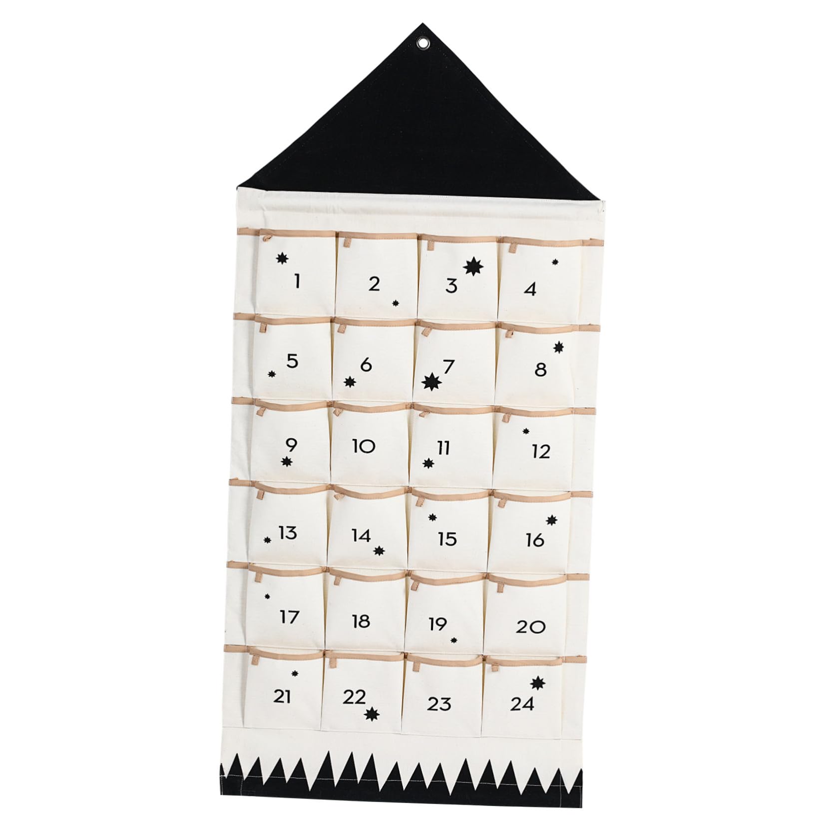 Adventskalender Zum Befüllen Aus Canvas 24 Fächer Wandkalender 120x47cm Praktische Weihnachtsaufbewahrung Für Kinder Und Partner