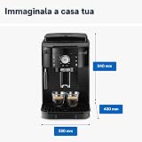 De'Longhi Magnifica S ECAM11.112.B, Kaffeevollautomat mit Milchaufschäumdüse für Cappuccino, mit Espresso Direktwahltasten und Drehregler, 2-Tassen-Funktion, Schwarz - 6