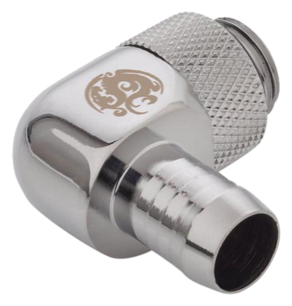 Bitspower BP-LRII G1/4" Thread 3/8" ID Tube Fitting (Fittings) Shining Silver