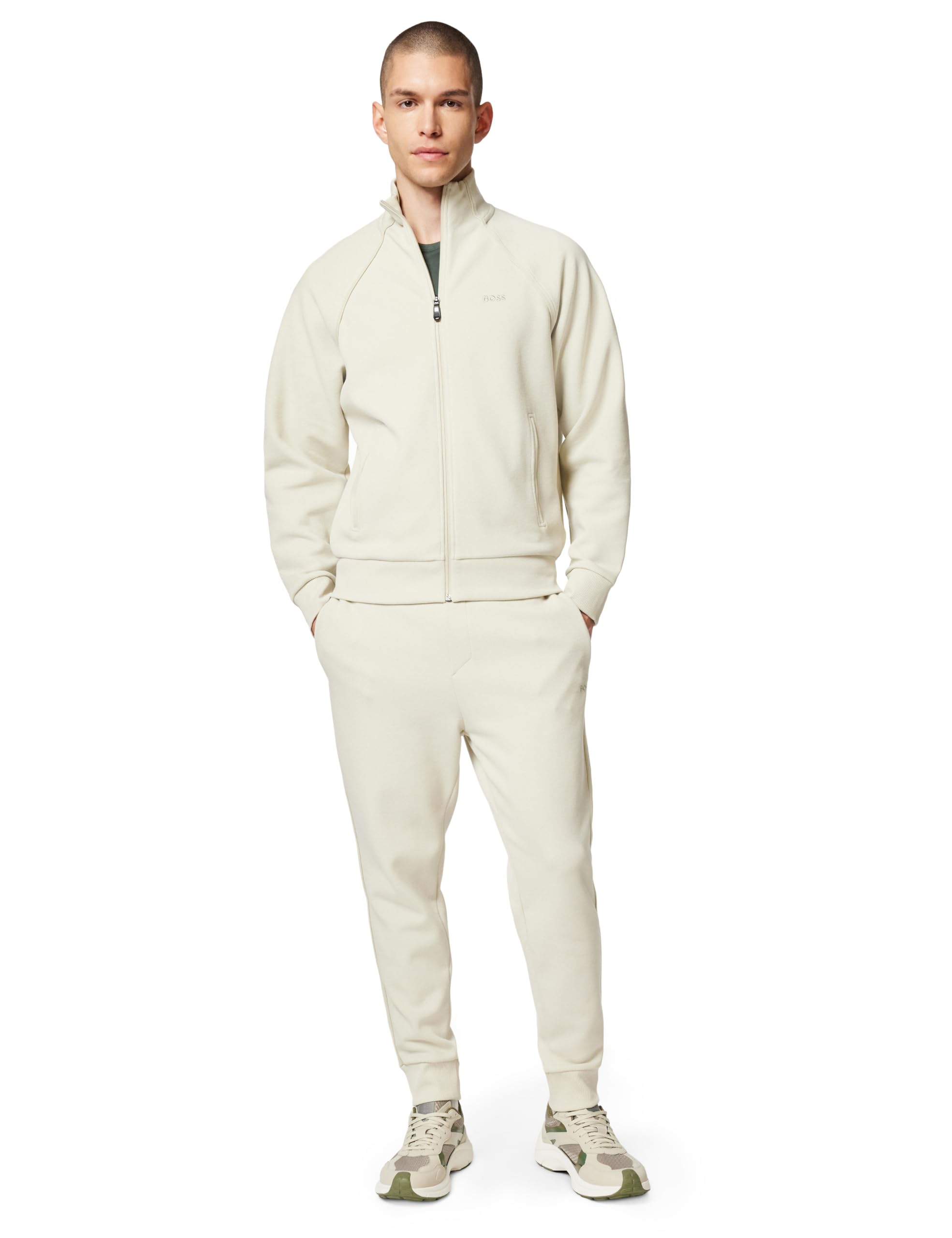 BOSS Men's Sweatshirt, Light Beige 272, L