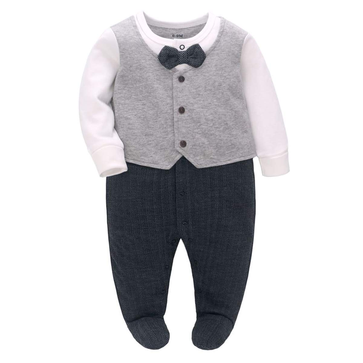 famuka Traje de bebé niño Bautizo Boda Fiesta Ropa de bebé Bodies Ropa de una Pieza