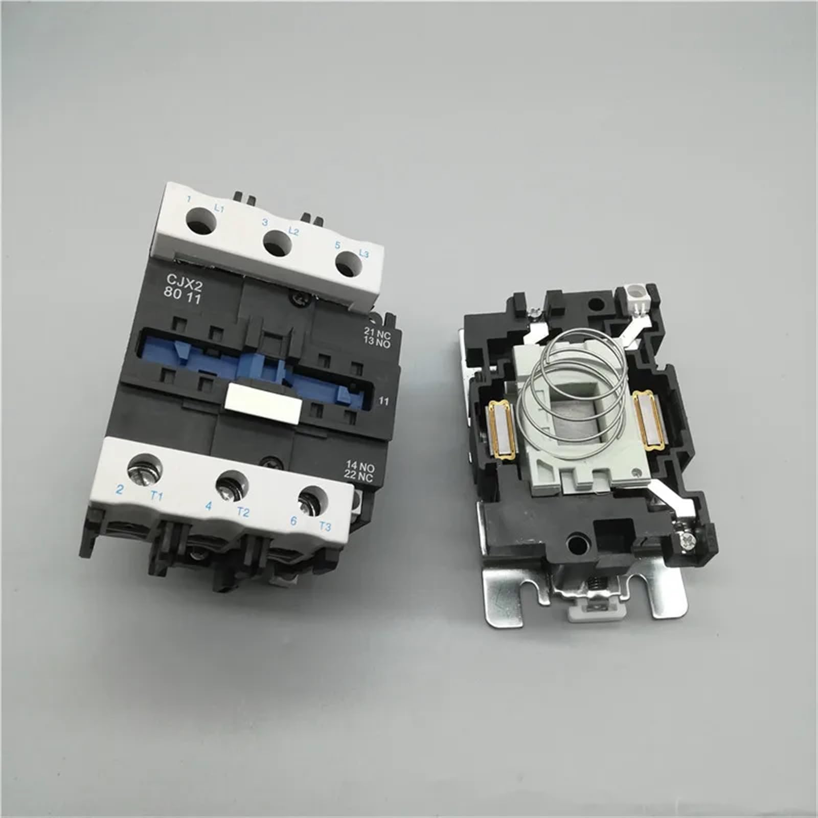 CJX2-8011 Contactor magnético industrial trifásico 80A Contactor for carril Din AC12V 24V 36V 48V 110V 220V 380V(AC220V)