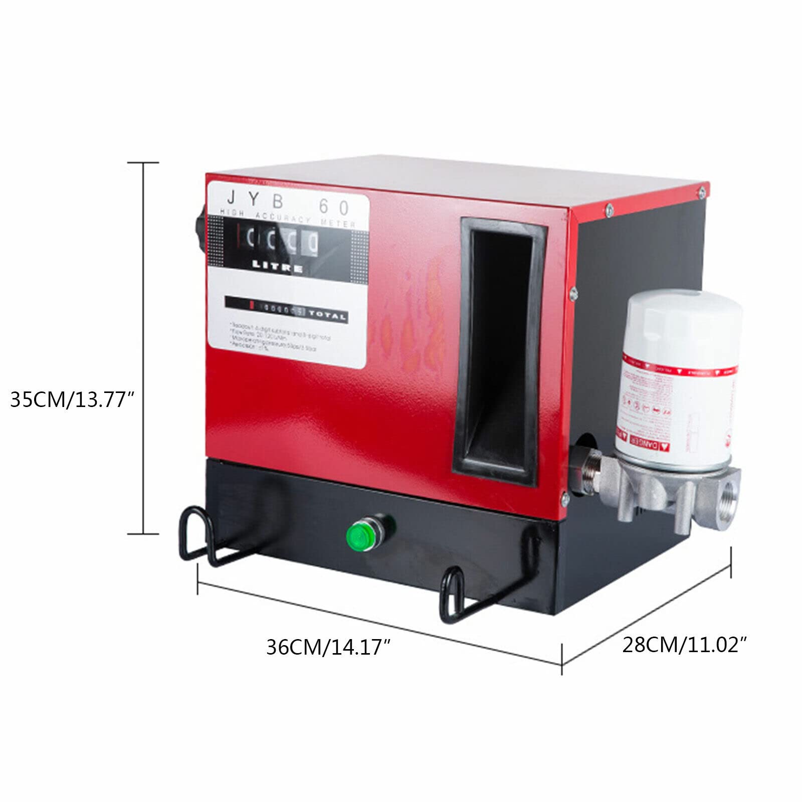 Bomba diésel autocebante de 550 W, 230 V, boquilla automática, bomba de aceite de 60 l/min, manguera de aspiración de 2 m, manguera de aspiración de 4 m, filtro