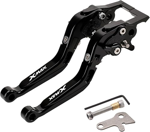 Miniatura 21 de Palanca de freno de embrague plegable ajustable para Xmax 125 250 300 400 XMAX250 XMAX300 2018 2023 (color : 7)