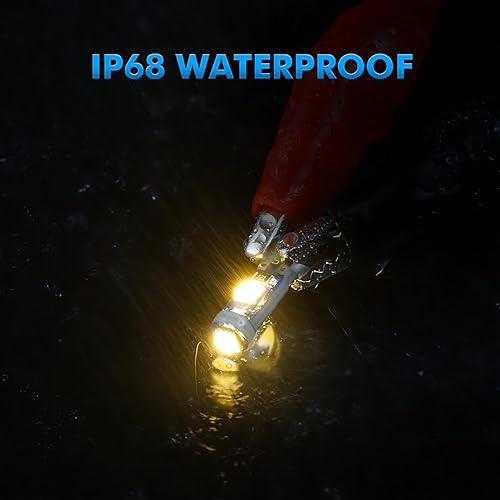 Miniatura 5 de BELOMI 20 luces LED T5 para tablero de automóvil, bombilla alta 3030-3SMD de repuesto con enchufe de bloqueo giratorio, luz súper brillante para