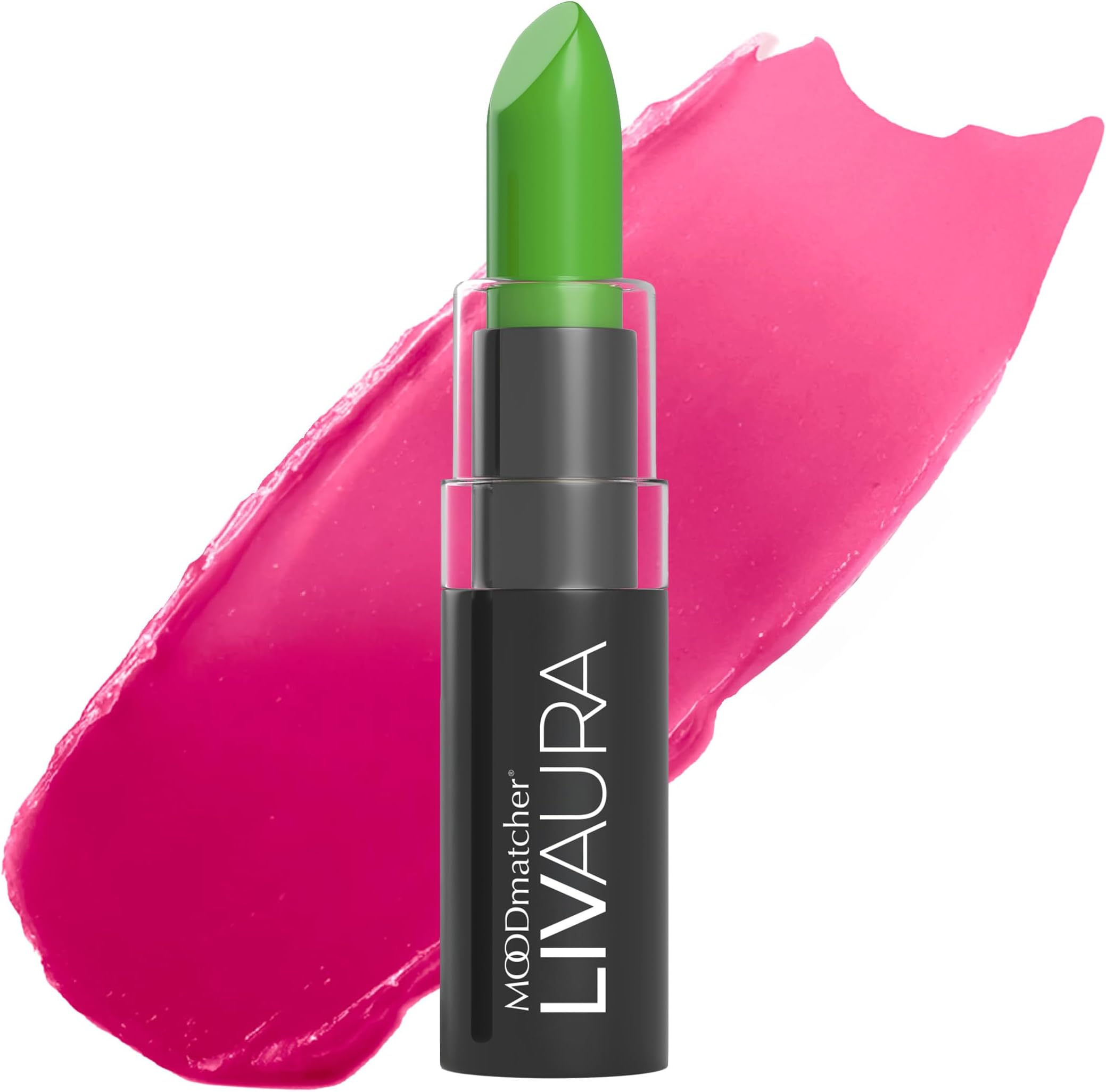 Fran Wilson MOODmatcher Original Color-Change Lipstick, GREEN - 12 HOUR Long Wear, Waterproof, Ultra-Hydrating and Moisturizing with Aloe & Vitamin E, Smudgeproof, Fadeproof & Kissproof, 0.12 Oz (3.5g)