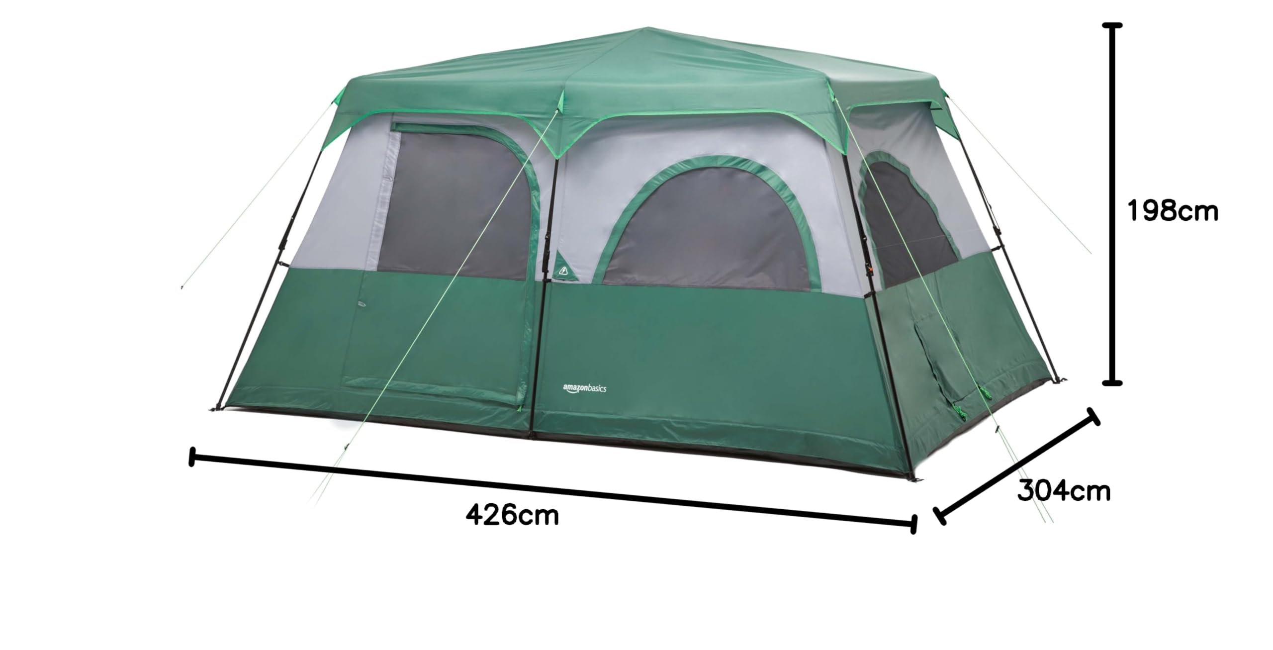 Amazon Basics Tente de Camping instantanée avec Double-Toit et Sac de Transport